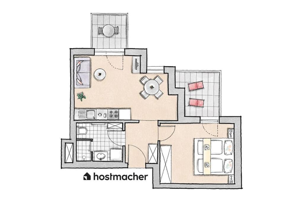 Sunny 1Br Home With Balcony By Hm Βιέννη Εξωτερικό φωτογραφία